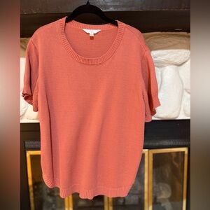 Time and Tru Coral Knit Top